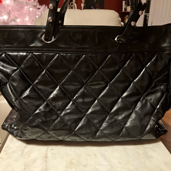 🩷CHANEL AUTHENTIC BLACK XL PARIS-BIARRITZ TOTE - Picture 16 of 17